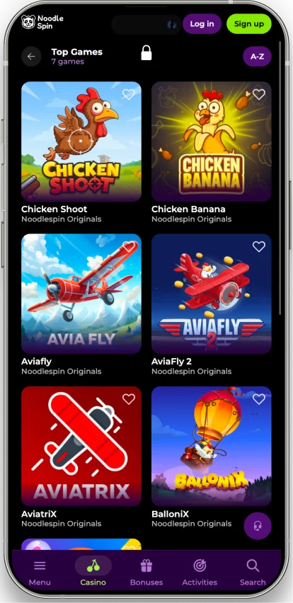 Noodlespin application